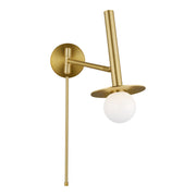 Visual Comfort Studio KW1021BBS Nodes One Light Wall Sconce, Burnished Brass Main Image.jpg