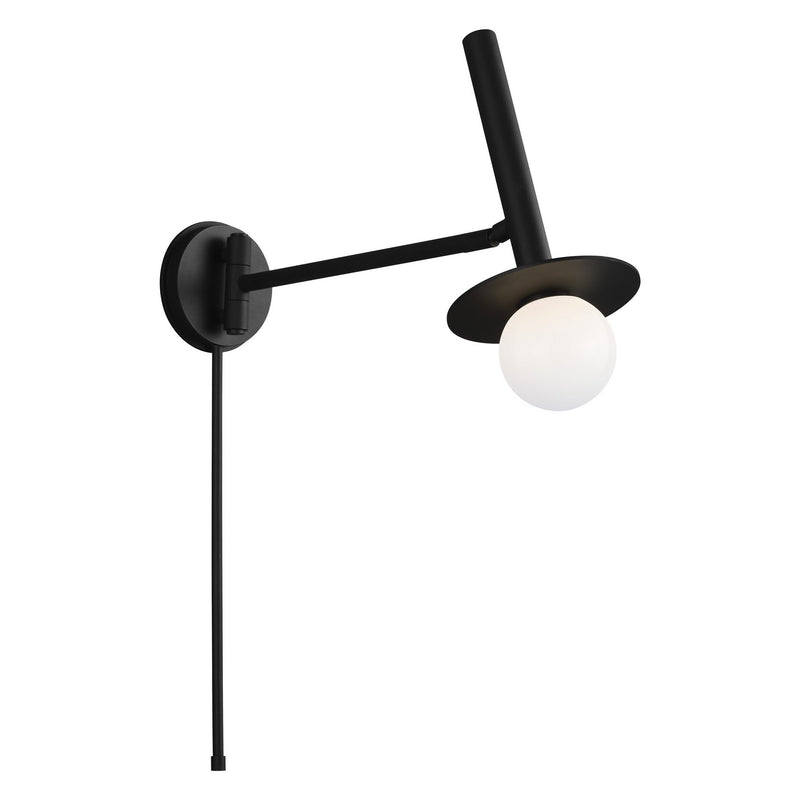 Visual Comfort Studio KW1021MBK Nodes One Light Wall Sconce, Midnight Black Alternate Image 2.jpg