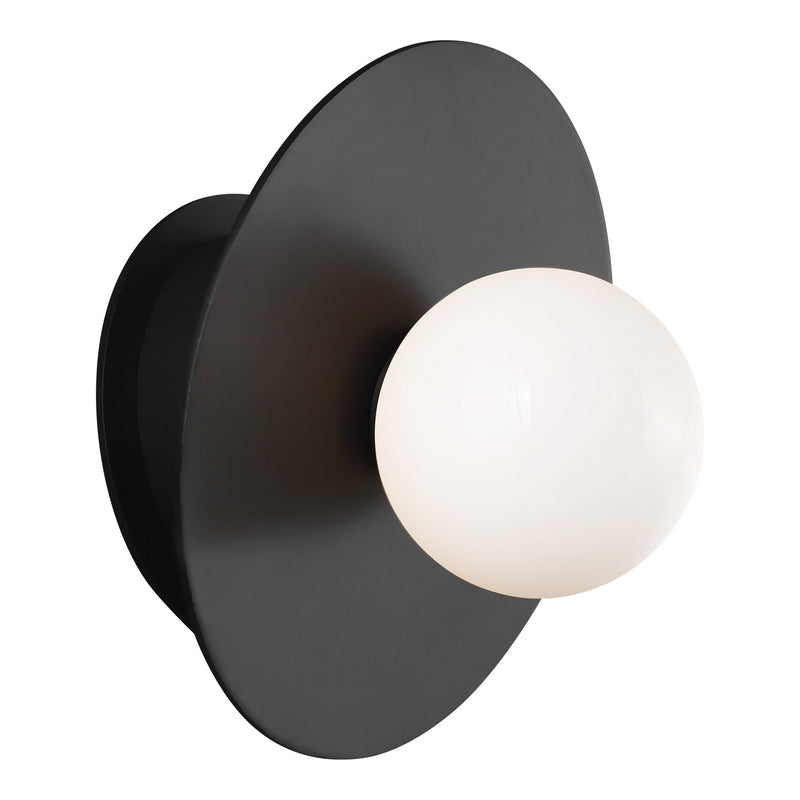 Visual Comfort Studio KW1041MBK Nodes One Light Wall Sconce, Midnight Black Main Image.jpg