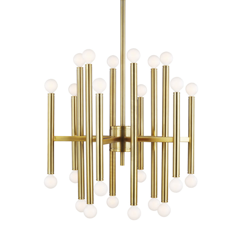 Visual Comfort Studio TC10524BBS Beckham Modern 24 Light Chandelier, Burnished Brass Main Image.jpg