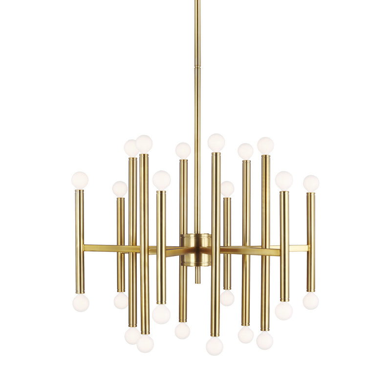 Visual Comfort Studio TC10624BBS Beckham Modern 24 Light Chandelier, Burnished Brass Main Image.jpg