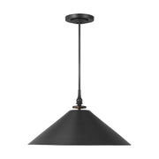 Visual Comfort Studio TP1001AI Capri One Light Pendant, Aged Iron Main Image.jpg