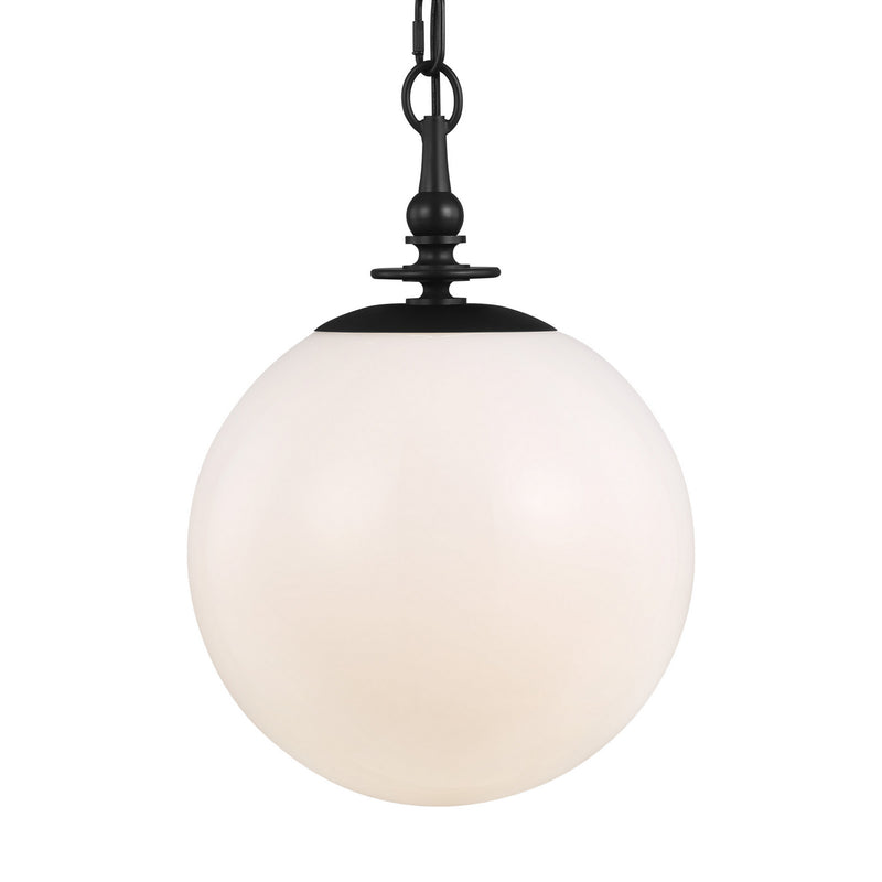 Visual Comfort Studio TP1041AI Capri One Light Pendant, Aged Iron Alternate Image.jpg