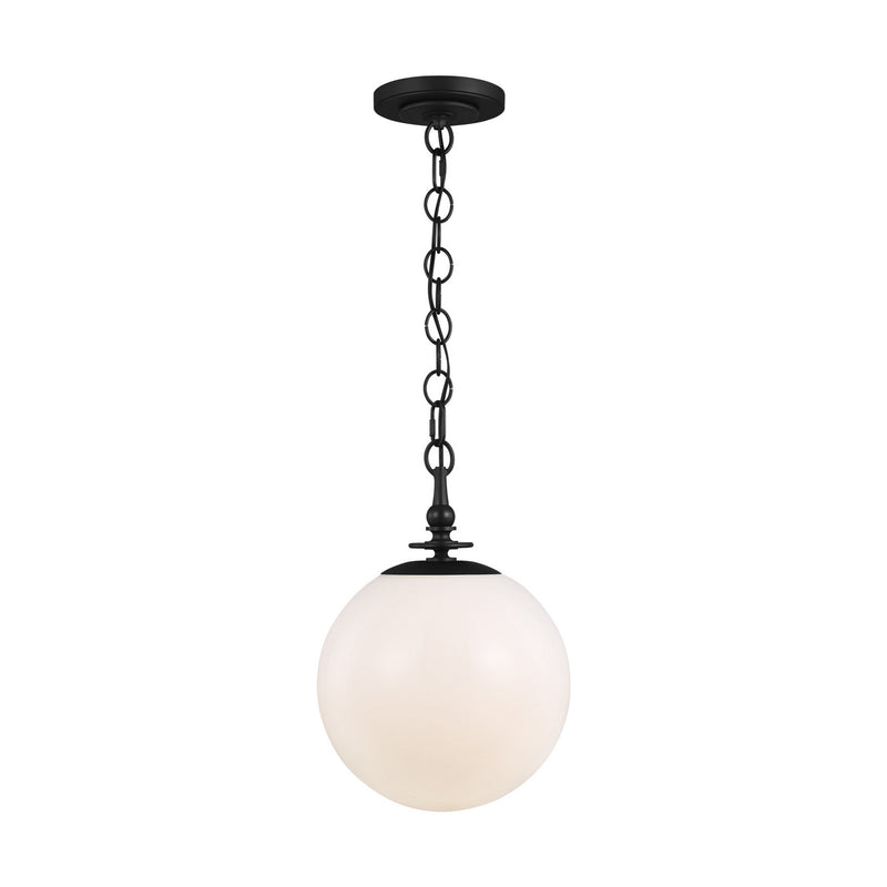 Visual Comfort Studio TP1041AI Capri One Light Pendant, Aged Iron Main Image.jpg