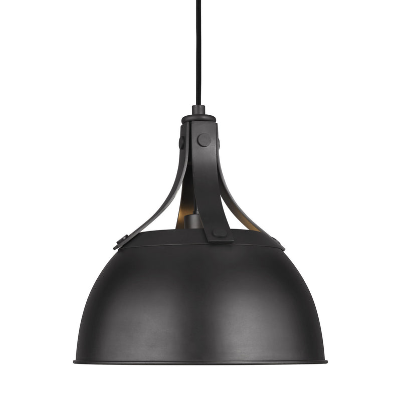 Visual Comfort Studio TP1051AI Logan One Light Pendant, Aged Iron Alternate Image.jpg