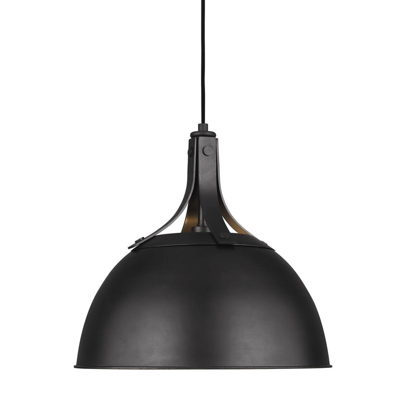 Visual Comfort Studio TP1061AI Logan One Light Pendant, Aged Iron Alternate Image.jpg