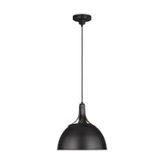 Visual Comfort Studio TP1061AI Logan One Light Pendant, Aged Iron Main Image.jpg