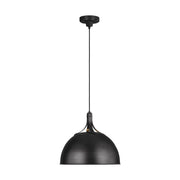 Visual Comfort Studio TP1071AI Logan One Light Pendant, Aged Iron Main Image.jpg
