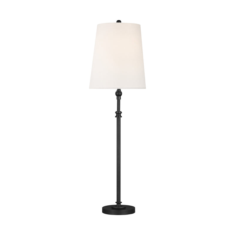 Visual Comfort Studio TT1001AI1 Capri One Light Table Lamp, Aged Iron Main Image.jpg