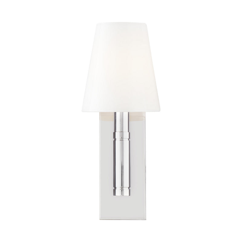 Visual Comfort Studio TV1001PN Beckham Classic One Light Wall Sconce, Polished Nickel Main Image.jpg