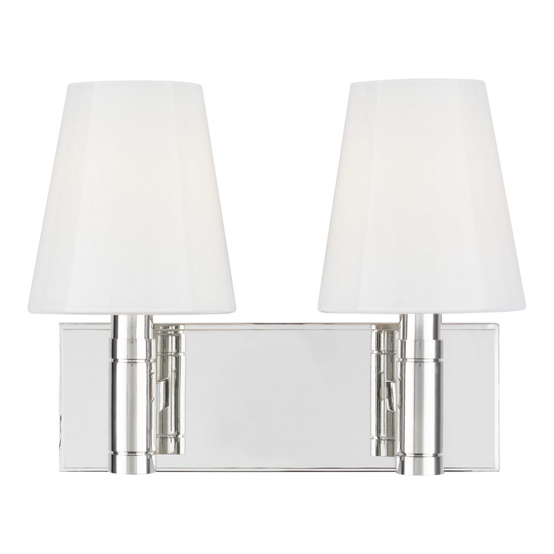 Visual Comfort Studio TV1022PN Beckham Classic Two Light Vanity, Polished Nickel Main Image.jpg
