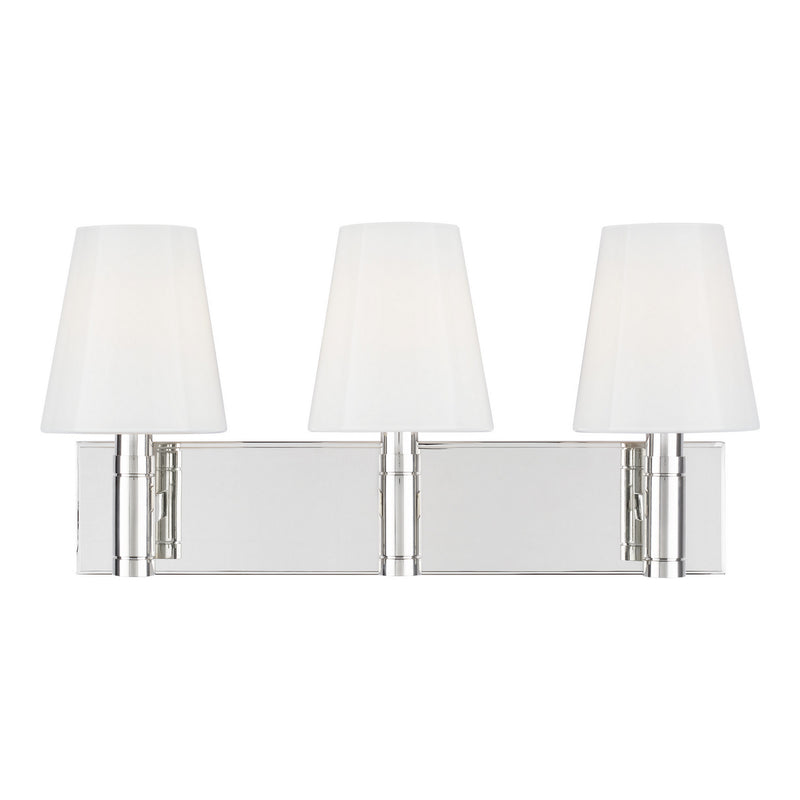 Visual Comfort Studio TV1033PN Beckham Classic Three Light Vanity, Polished Nickel Main Image.jpg