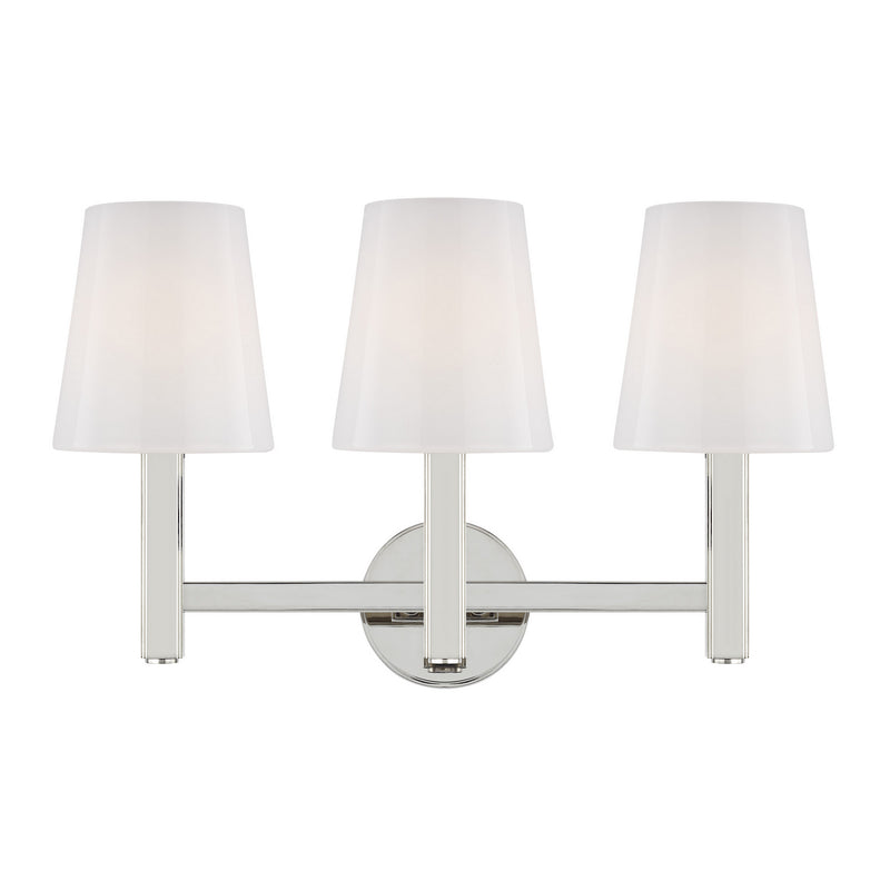 Visual Comfort Studio TV1133PN Logan Three Light Vanity, Polished Nickel Main Image.jpg