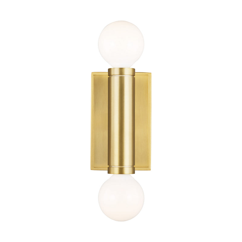 Visual Comfort Studio TW1042BBS Beckham Modern Two Light Wall Sconce, Burnished Brass Main Image.jpg