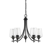Savoy House 1-4032-5-BK Five Light Chandelier, Black (2)