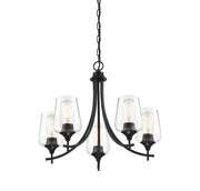Savoy House 1-4032-5-BK Five Light Chandelier, Black (3)