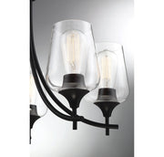 Savoy House 1-4032-5-BK Five Light Chandelier, Black (6)