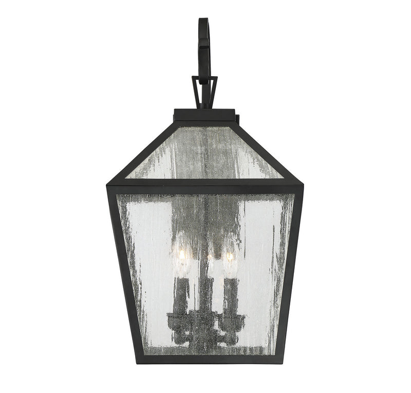 Savoy House 5-101-BK Three Light Wall Lantern, Black (3)