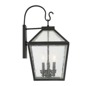 Savoy House 5-101-BK Three Light Wall Lantern, Black (5)