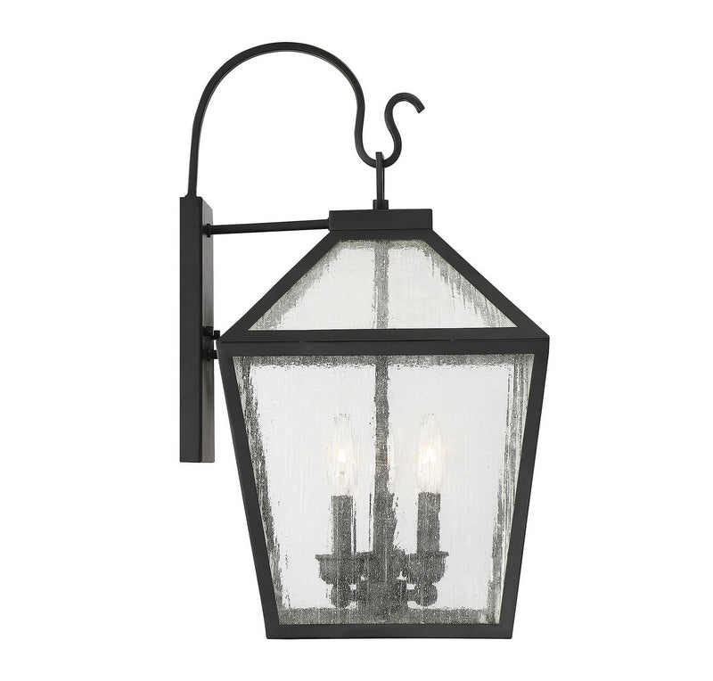 Savoy House 5-101-BK Three Light Wall Lantern, Black (5)