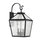 Savoy House 5-101-BK Three Light Wall Lantern, Black