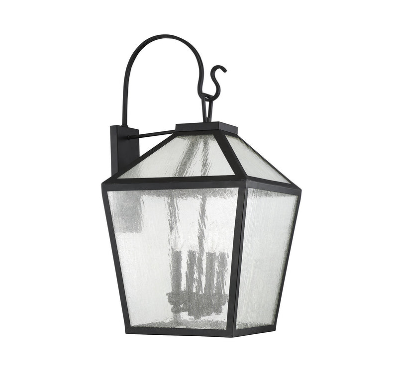 Savoy House 5-102-BK Four Light Outdoor Wall Lantern, Black (2)
