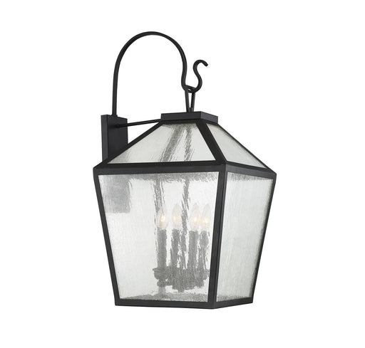 Savoy House 5-102-BK Four Light Outdoor Wall Lantern, Black