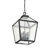 Savoy House 5-104-BK Four Light Outdoor Hanging Lantern, Black (4)
