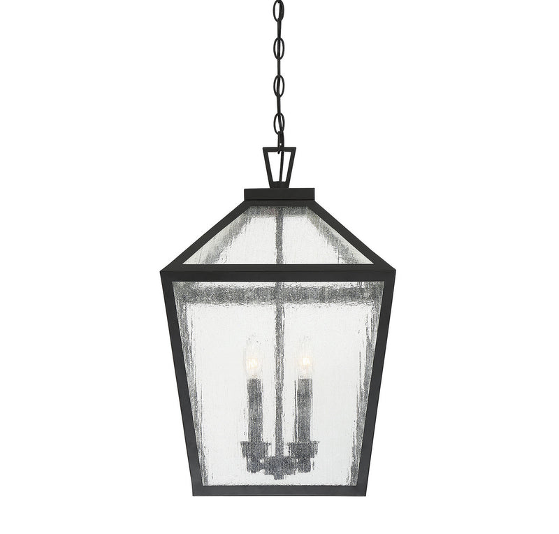 Savoy House 5-104-BK Four Light Outdoor Hanging Lantern, Black (5)