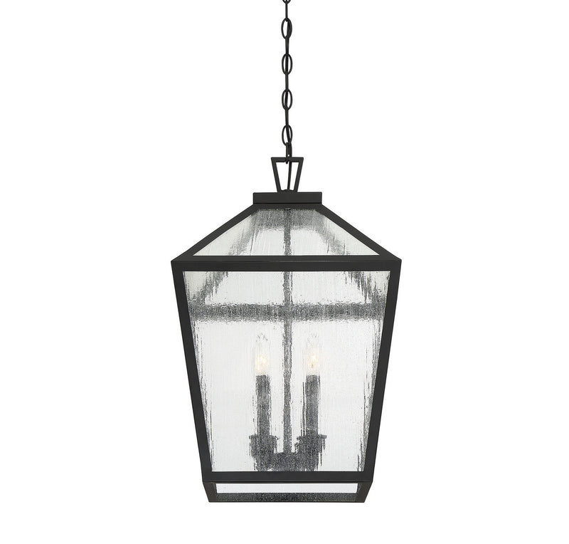 Savoy House 5-104-BK Four Light Outdoor Hanging Lantern, Black (6)