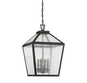 Savoy House 5-104-BK Four Light Outdoor Hanging Lantern, Black