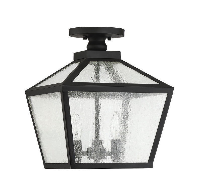 Savoy House 5-105-BK Three Light Flush Mount, Black (2)