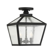 Savoy House 5-105-BK Three Light Flush Mount, Black