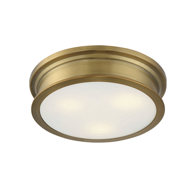 Savoy House 6-133-16-322 Three Light Flush Mount, Warm Brass (4)