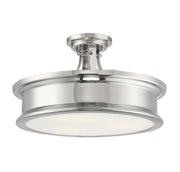 Savoy House 6-134-3-109 Three Light Semi-Flush Mount, Polished Nickel