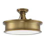 Savoy House 6-134-3-322 Three Light Semi-Flush Mount, Warm Brass (2)