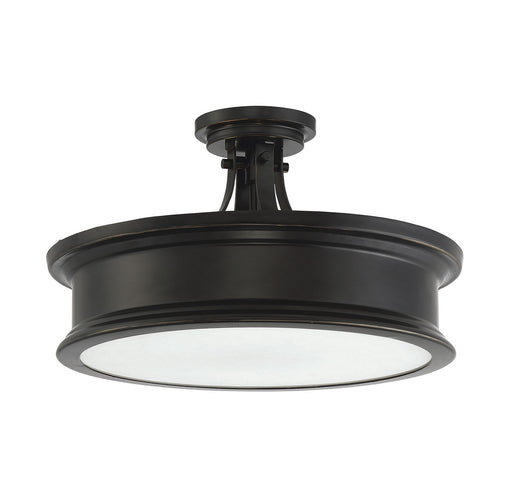 Savoy House 6-134-3-44 Three Light Semi-Flush Mount, Classic Bronze (2)