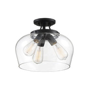 Savoy House 6-4035-3-BK Three Light Semi-Flush Mount, Black (5)