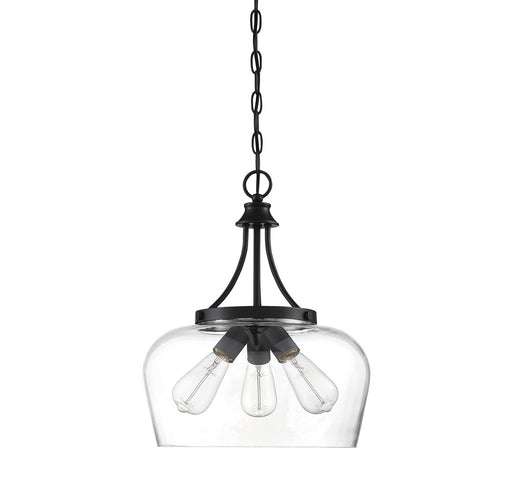 Savoy House 7-4034-3-BK Three Light Pendant, Black (2)