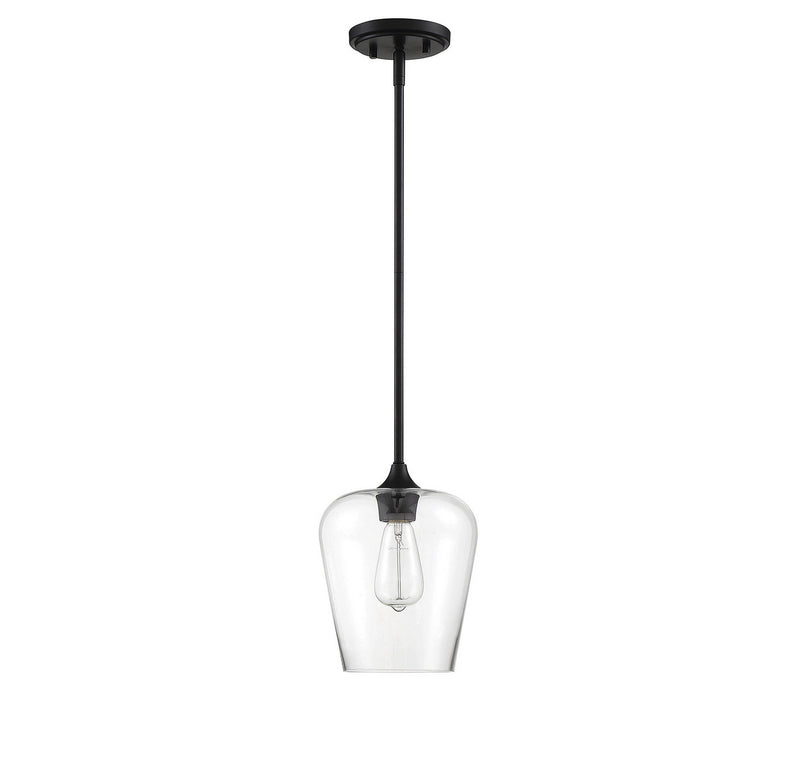 Savoy House 7-4036-1-BK One Light Pendant, Black (2)