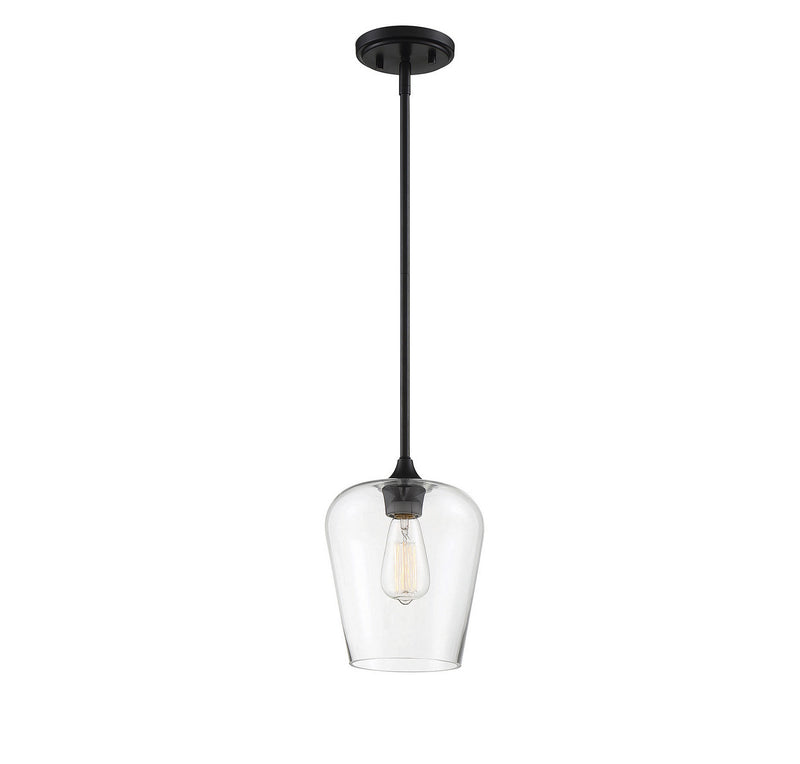 Savoy House 7-4036-1-BK One Light Pendant, Black (4)