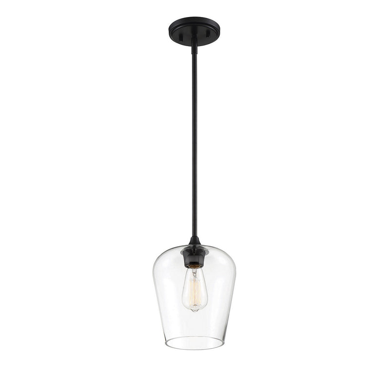 Savoy House 7-4036-1-BK One Light Pendant, Black (5)