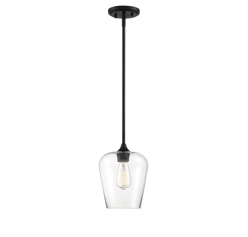 Savoy House 7-4036-1-BK One Light Pendant, Black
