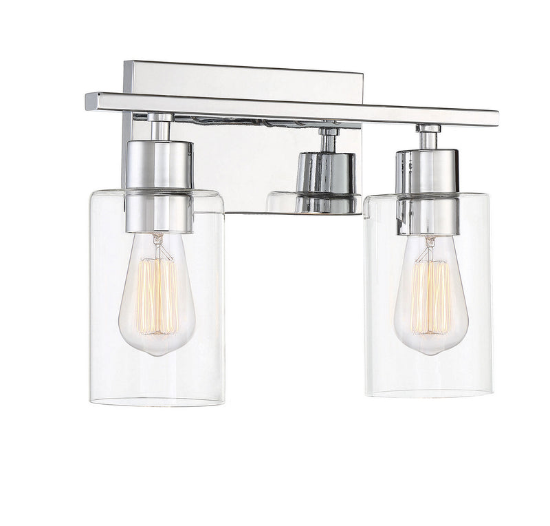 Savoy House 8-2149-2-11 Two Light Bath Bar, Polished Chrome (3)