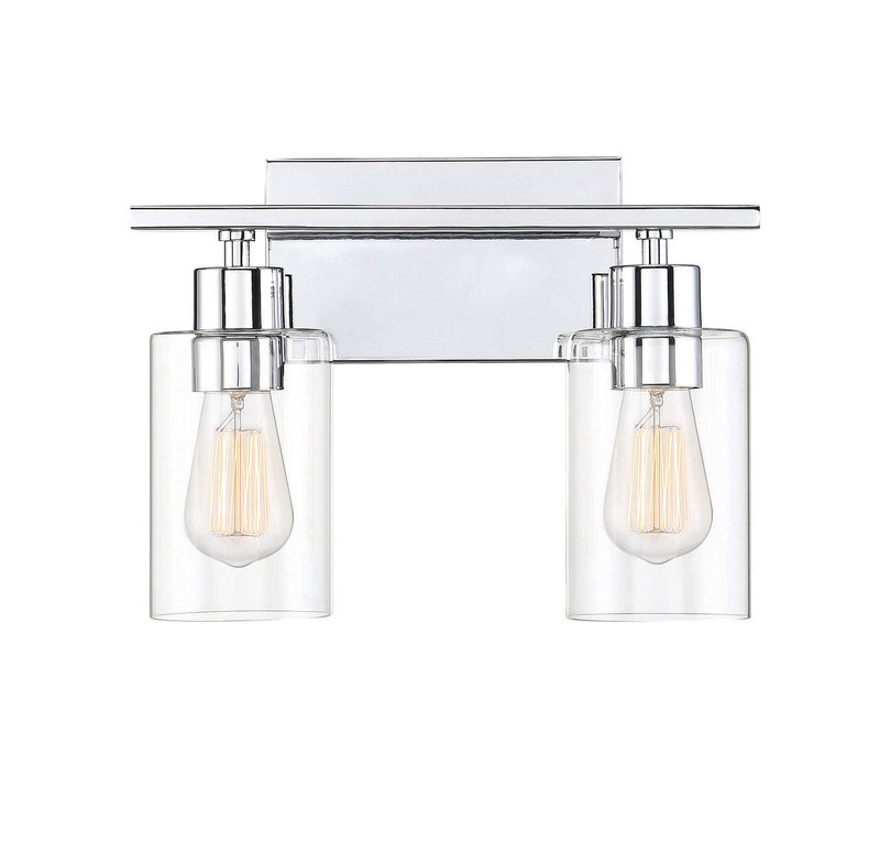 Savoy House 8-2149-2-11 Two Light Bath Bar, Polished Chrome