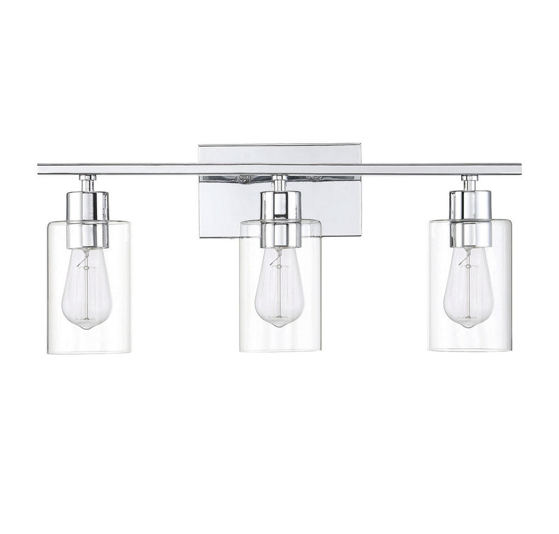 Savoy House 8-2149-3-11 Three Light Bath Bar, Polished Chrome (2)