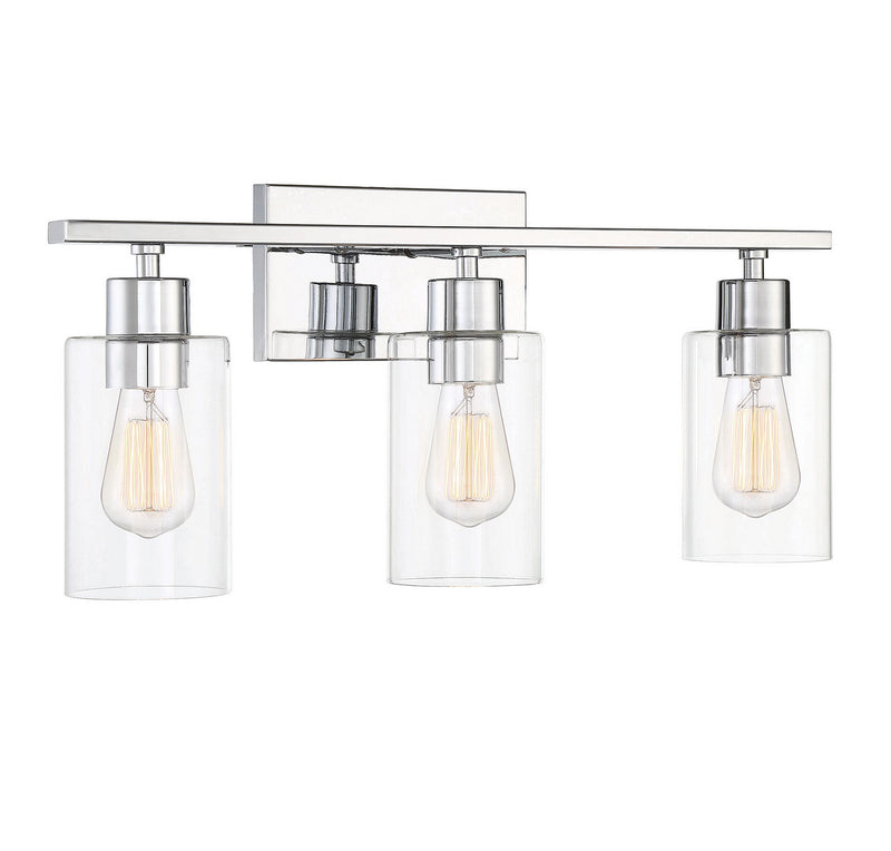 Savoy House 8-2149-3-11 Three Light Bath Bar, Polished Chrome (3)