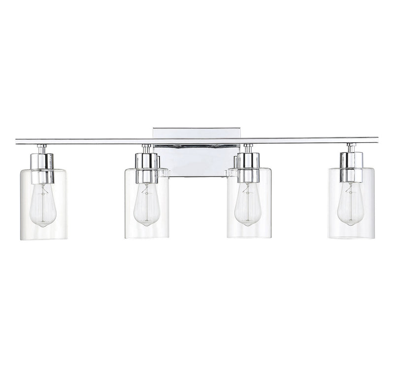 Savoy House 8-2149-4-11 Four Light Bath Bar, Polished Chrome (2)