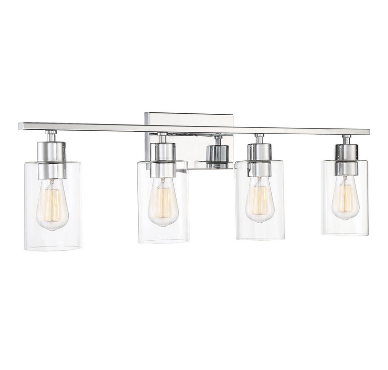 Savoy House 8-2149-4-11 Four Light Bath Bar, Polished Chrome (3)