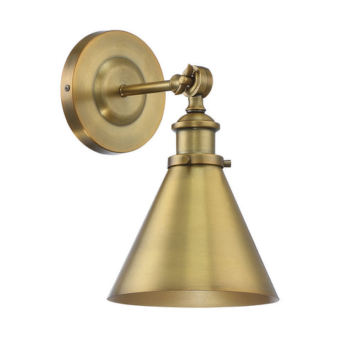 Savoy House 9-0901-1-322 One Light Wall Sconce, Warm Brass (2)